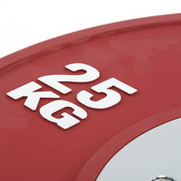 ATX® HQ Bumper Plates Hantelscheibe 25 kg aus Naturgummi, farbbeständig und abriebfest 