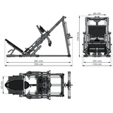 ATX® Beinpresse / Hackenschmidt Maße: Länge: 241 cm; Breite: 110 cm; Höhe: 154 cm