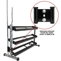 Double Bar Holder zur Aufbewahrung von 2 Stück Ø30mm Hantelstangen