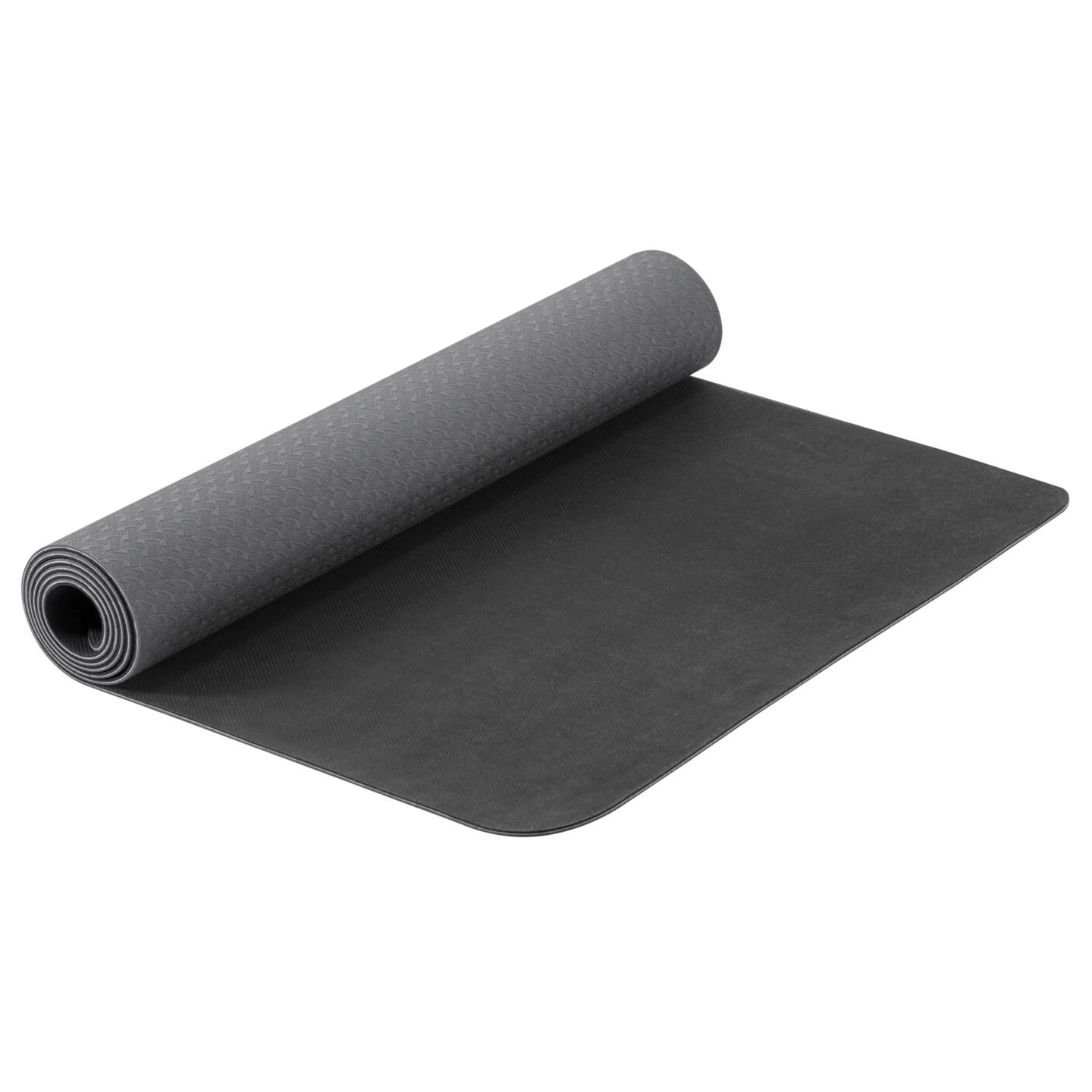 AIREX® Yogamatte ECO Pro 183 x 61 cm Farbe: anthrazit aufgerollt