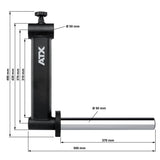 ATX® Camber Bar Attachment - 50 mm Maße: Länge: 50 cm; Breite: 10 cm; Höhe: 49 cm