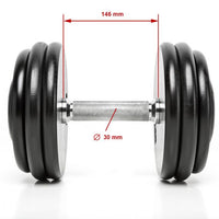 CHD cast iron compact dumbbells - up to 80 kg in 2 kg increments