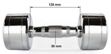 Trainingshanteln Chrom - 1 bis 10 kg Maße