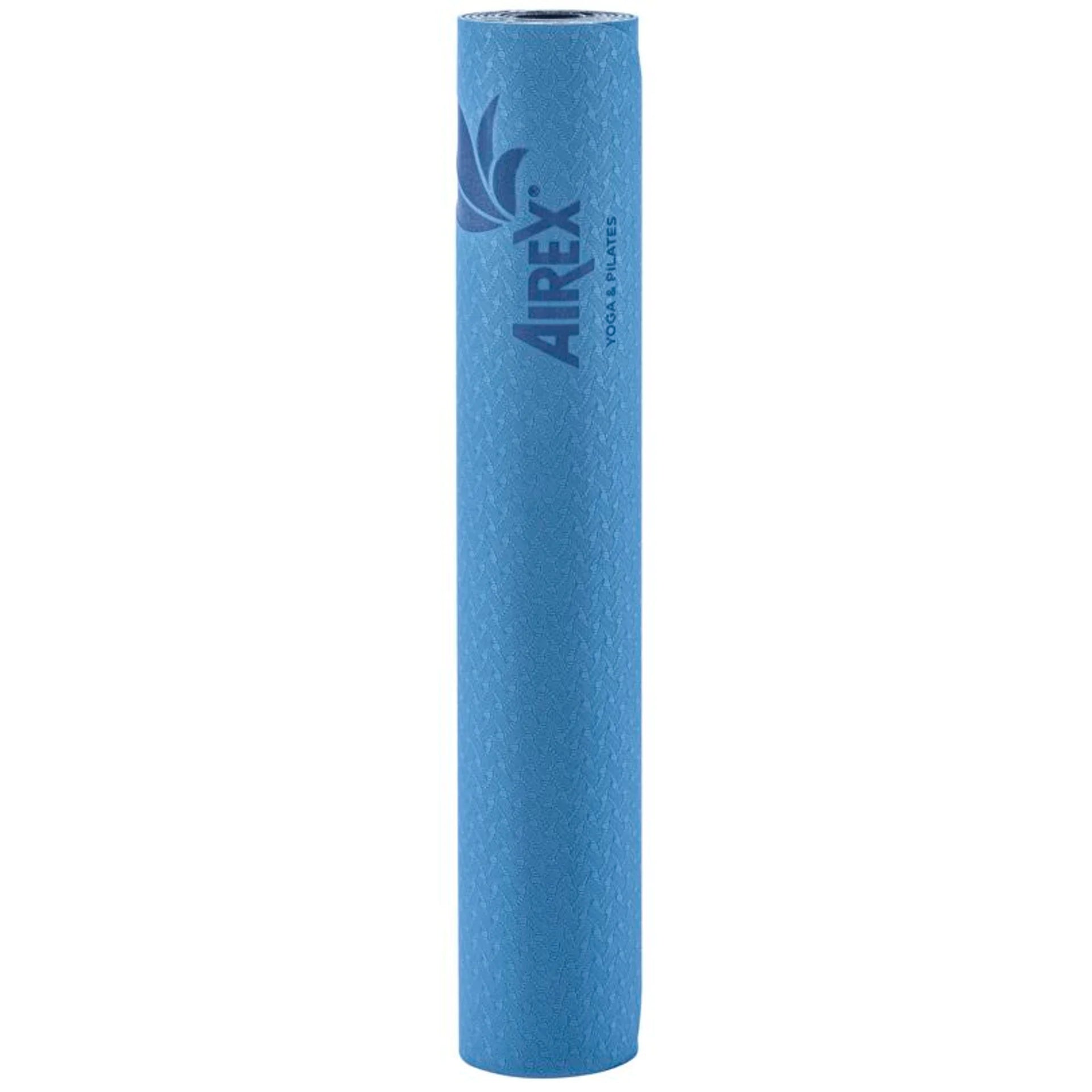 AIREX® Yogamatte ECO Pro 183 x 61 cm Farbe: blau eingerollt