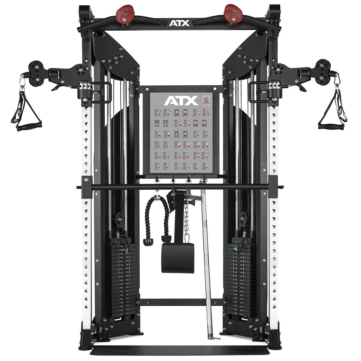 ATX® Dual Pulley – Kabelzugstation Stack Weight 2 x 90 kg Steckgewichte in feiner Gewichtsabstufung (20 x 4,5 kg)