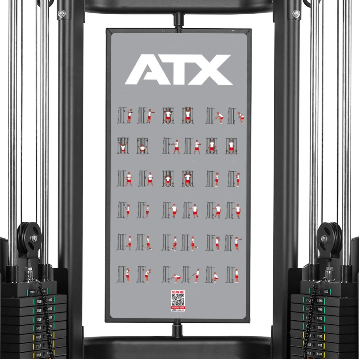 ATX® Dual Pulley cable pull - 2 x 90 kg