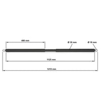 Universal Cross Bar mit Ösen Maße: Länge: 1210 mm; Griff-Durchmesser: 30 mm 