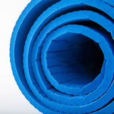 Profi Gymnastikmatte 180 x 65 x 0,8 cm blau zusammengerollt