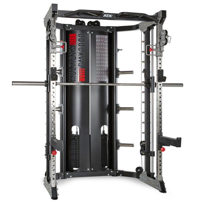 ATX® Multigym GMX 2000 2x90 Steckgewichte Multi-Grip-Klimmzug- & Dip-Station: Mit Bodyweight-Übungen zum Erfolg! 