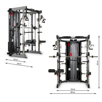 ATX® Multigym GMX 2000 2x90 Steckgewichte Maße: Länge: 154 cm; Breite: 200 cm; Höhe: 223 cm