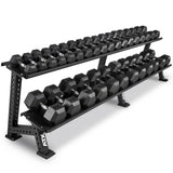 Hex Hantelsatz Gummi - 1 bis 25 kg inkl. Ablage