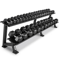 Hex Hantelsatz Gummi - 1 bis 25 kg inkl. Ablage
