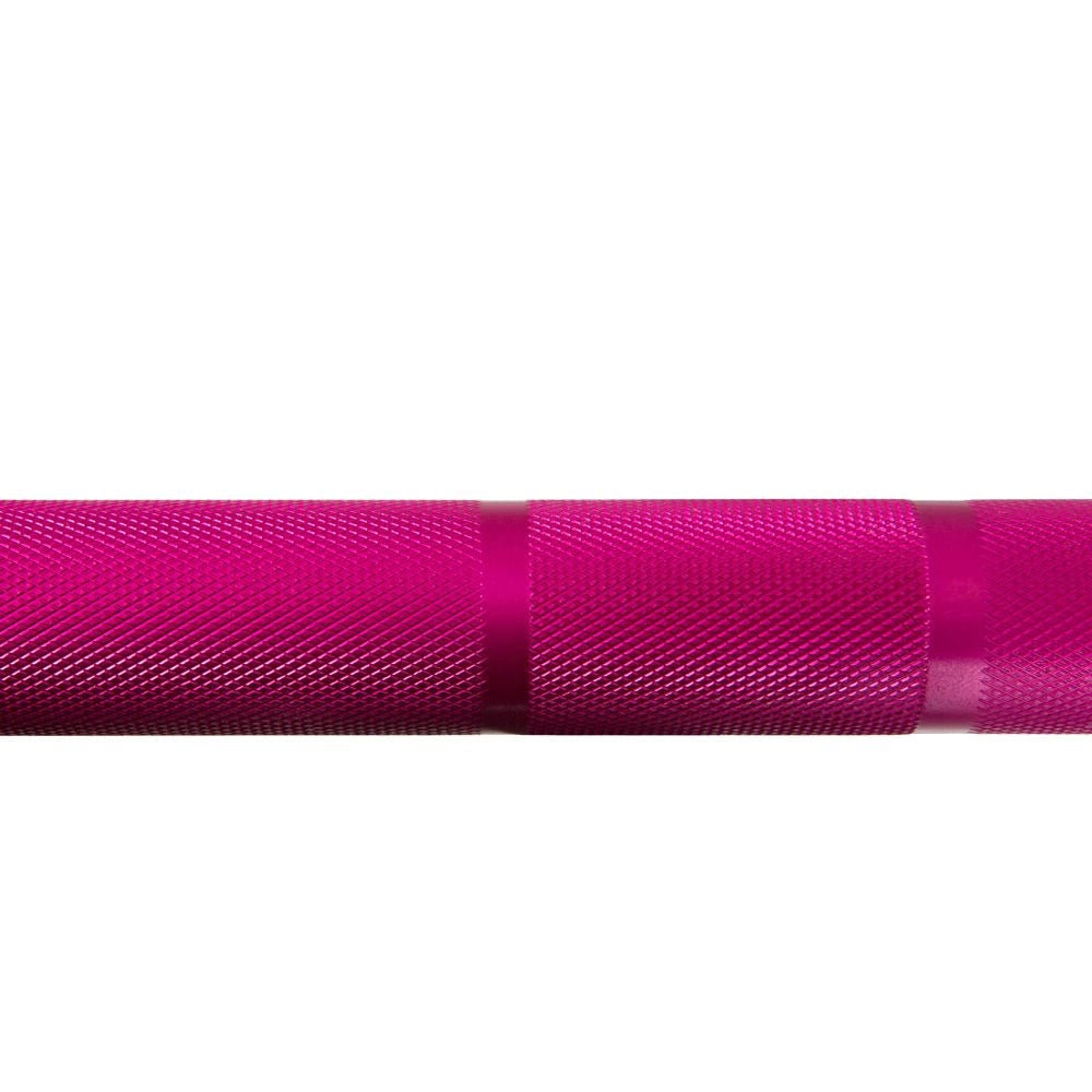 Technik Bar 7,5 kg - Pink - extra leichte Aluminium Hantel Rändelung