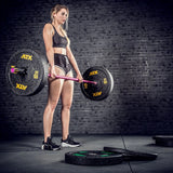 Technik Bar 7,5 kg - Pink - extra leichte Aluminium Hantel inkl. Hantelscheiben