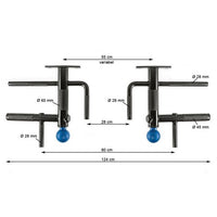 ATX® Anbau Klimmzugstation für Rigs & Racks Maße: Breie: 124 cm / variabel; Höhe: 21 cm; Tiefe: 47 cm 