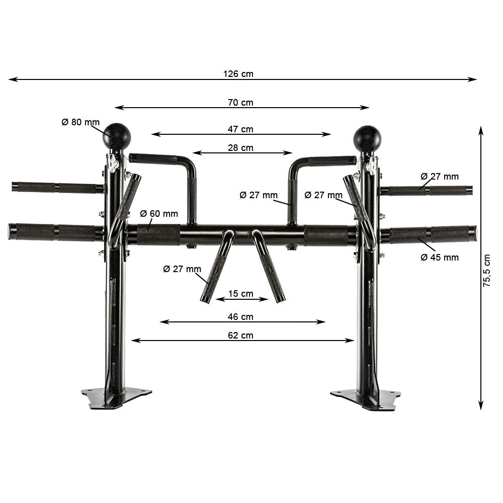 ATX® Functional Pull-Up Station - Klimmzugstation Maße