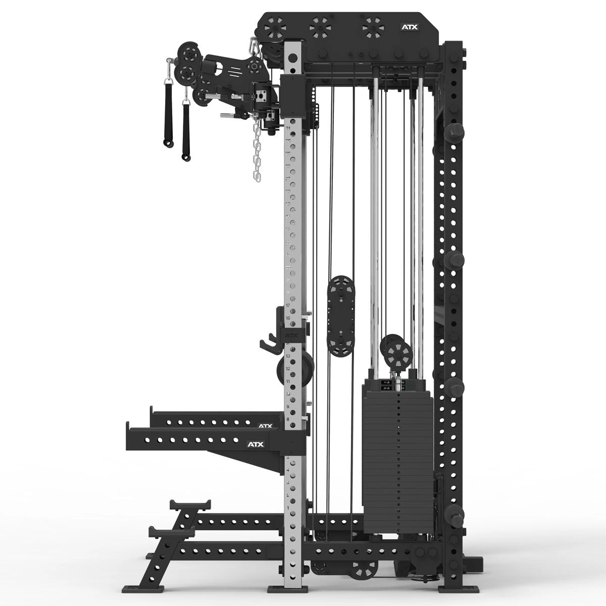 ATX® Multi Pull Half Rack with 2 x 110 kg weights 