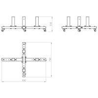 ATX® Option Storage Rack für Optionen Maße: Länge 93 cm; Tiefe: 73 cm; Höhe 31,8 cm; Gewicht 11 kg