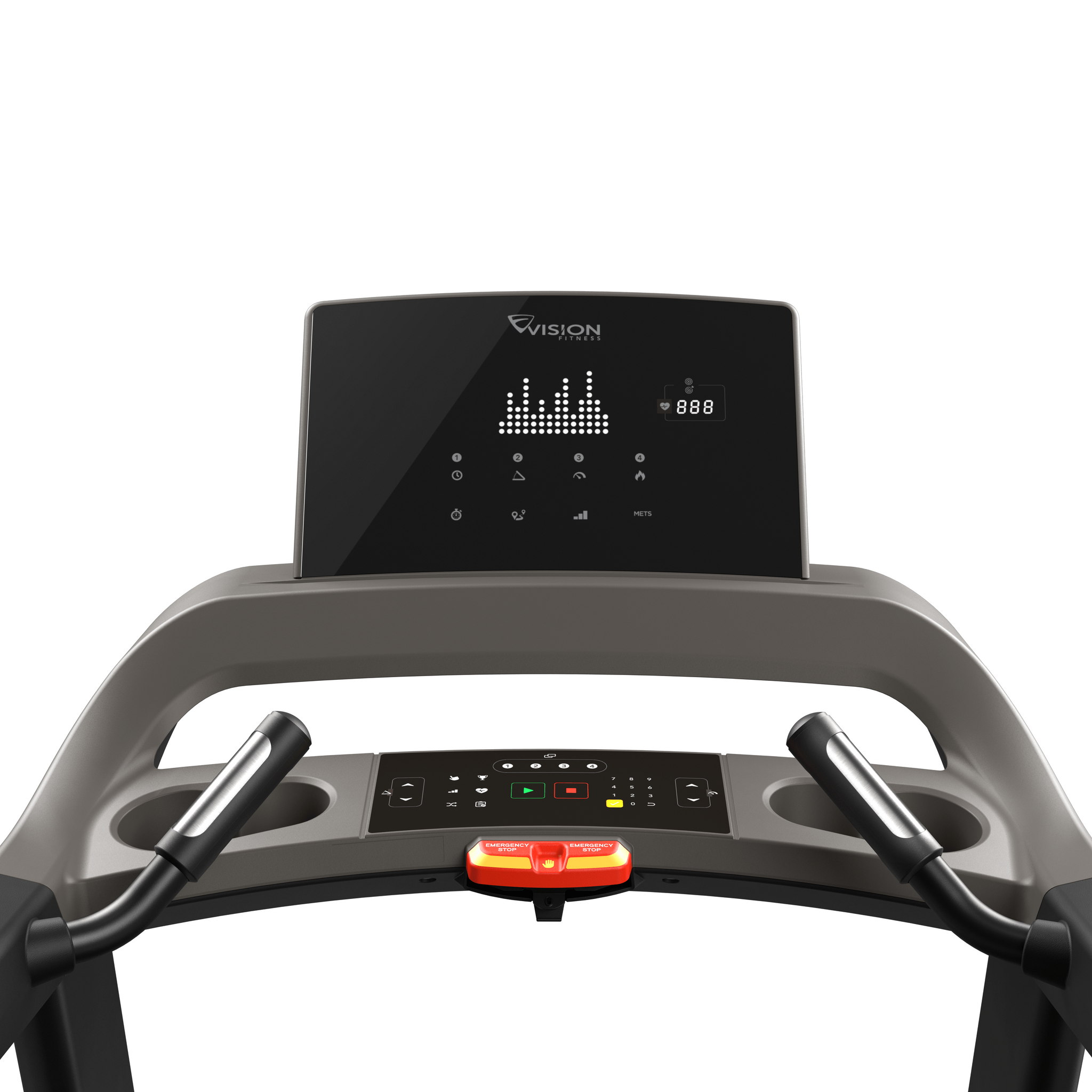 Vision Fitness T600 Laufband Bildschirm