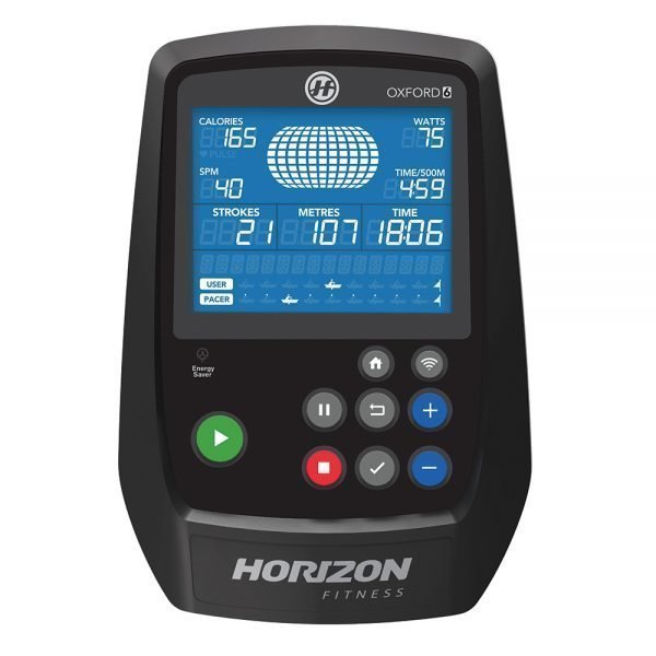 Rudergerät Horizon Fitness Oxford 6  5,4“ LCD Display 12 Trainingsprogramme 