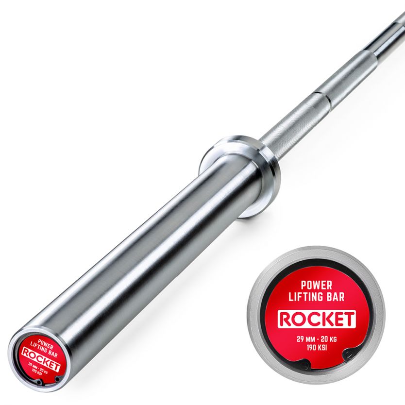 Powerlifting Bar 190K - Bright Zinc ATX® Rocket Series - Langhantelstange