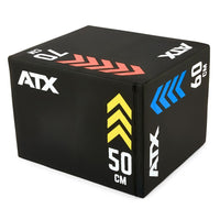 ATX® Soft Plyo Box Sprungbox 50 x 60 x 70 cm stablie innenliegende Holzbox mit ummantelter Schaumpolsterung