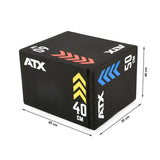 ATX® Soft Plyo -Box Sprungbox 40 x 50 x 60 cm Maße: Länge 60 cm; Breite: 50 cm; Höhe: 40 cm