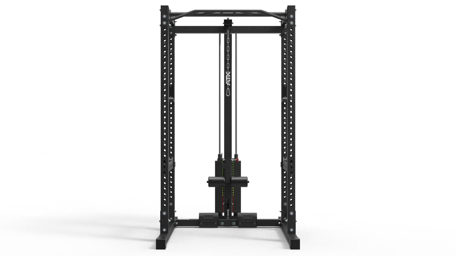 360 Grad Ansicht ATX® Power Rack 720 mit Latzug Steckgewichte 115 kg