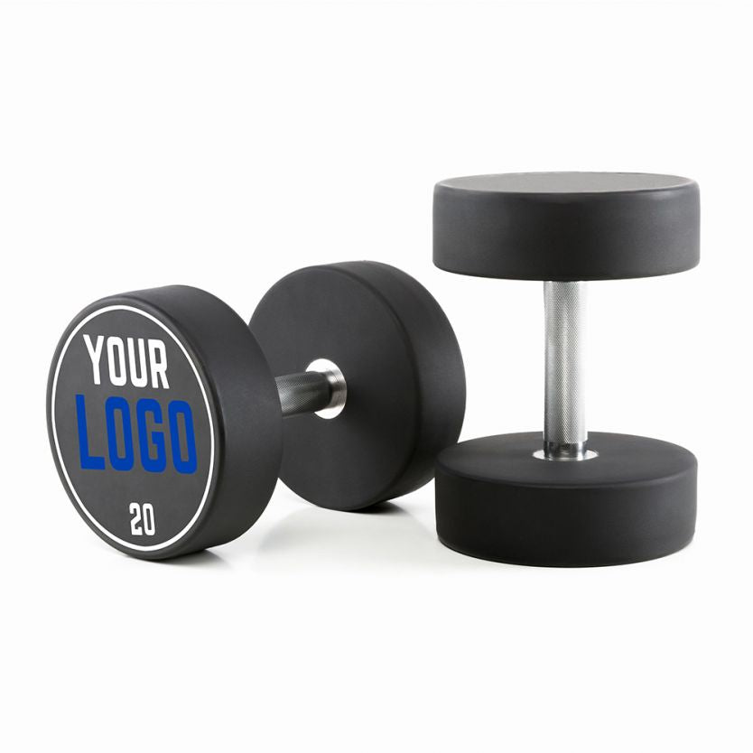 Urethane Dumbbell Custom Logo – Complete Sets - 2.5 kg Steps