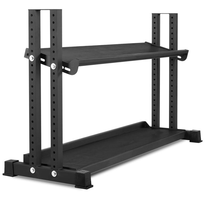 Hantelablage - Kettlebell & Hex-Hantel Rack - 150 cm ATX® die Ablagen können ebenso leicht schräg montiert werden