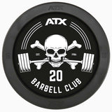 Kompakthanteln Gummi Barbell Club Logo - 2,5 – 60 kg / 2,5 kg Steigerung