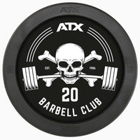 Kompakthanteln Gummi Barbell Club Logo - 2,5 – 60 kg / 2,5 kg Steigerung