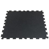 Gymfloor® Bodenbelag Puzzleplatte 956 x 956 x 8 mm - schwarzes Granulat