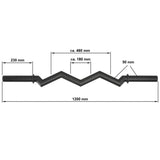 SZ Fat Bar 50 mm Maße: Gesamtlänge: 1200 mm; Griff-Durchmesser: Ø 50 mm; Gewicht: 3,3 kg