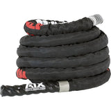 ATX® Nylon Proctection Rope / Tau 10 Meter - Black Endgriffe mit Stahl-Klemmring, verhindert das Ablösen der Endgriffe