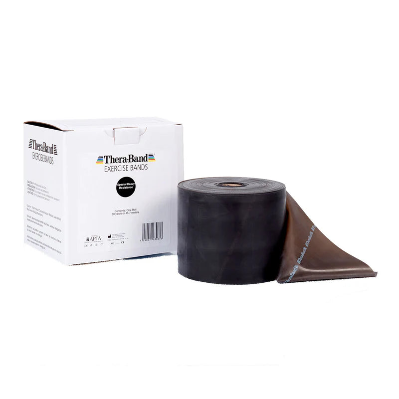 TheraBand Rolle 45,5 m - schwarz spezial stark