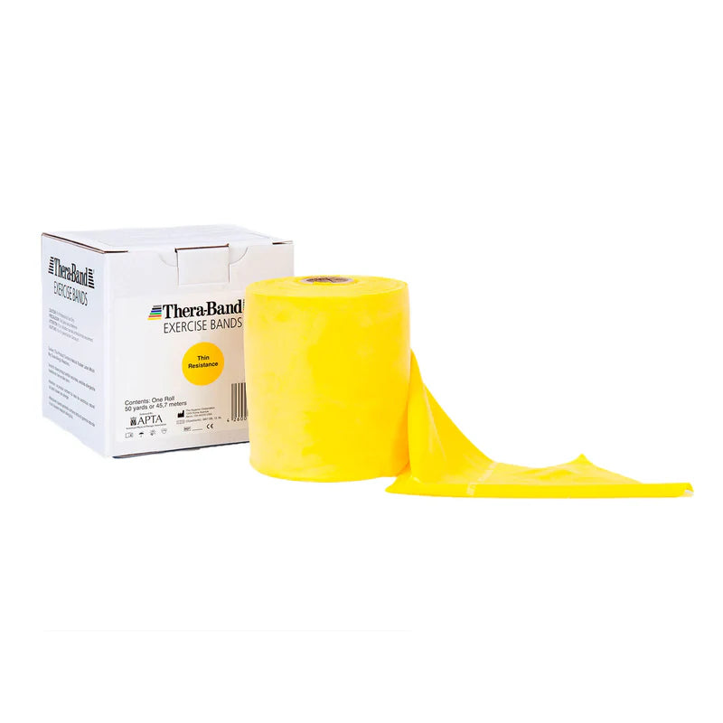 TheraBand Rolle 45,5 m - gelb dünn 