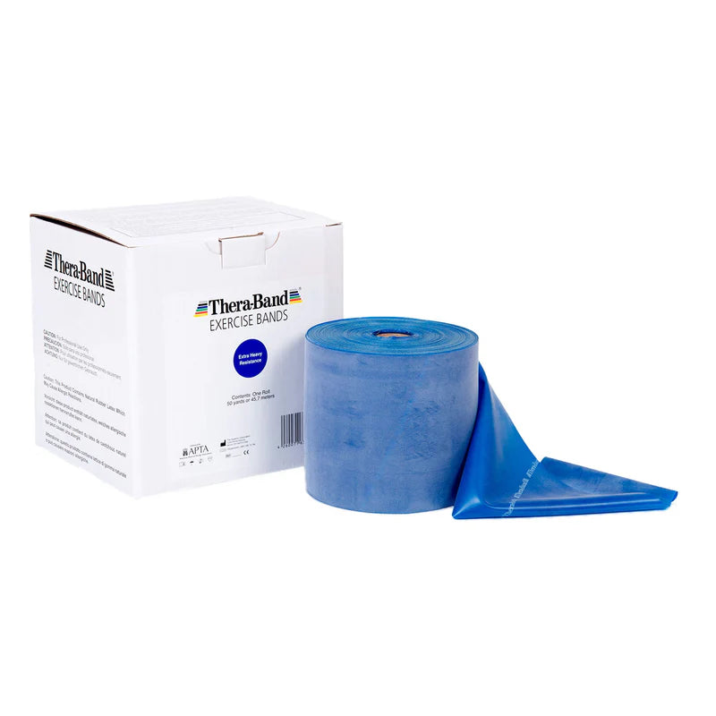 TheraBand Rolle 45,5 m - blau extra stark
