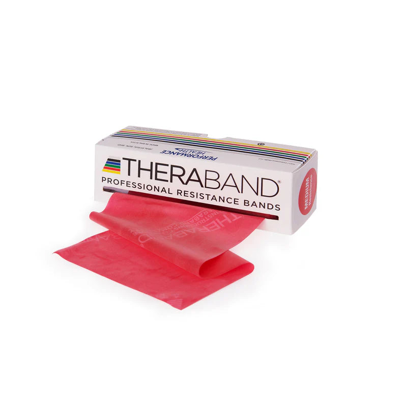 TheraBand 5,50 m rot - mittel stark