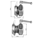 ATX® Wettkampfverschluss IPF - Paar / 5 KG Maße: Durchmesser: 120 mm; min. Breite: 72 mm; max. Breite: 92 mm