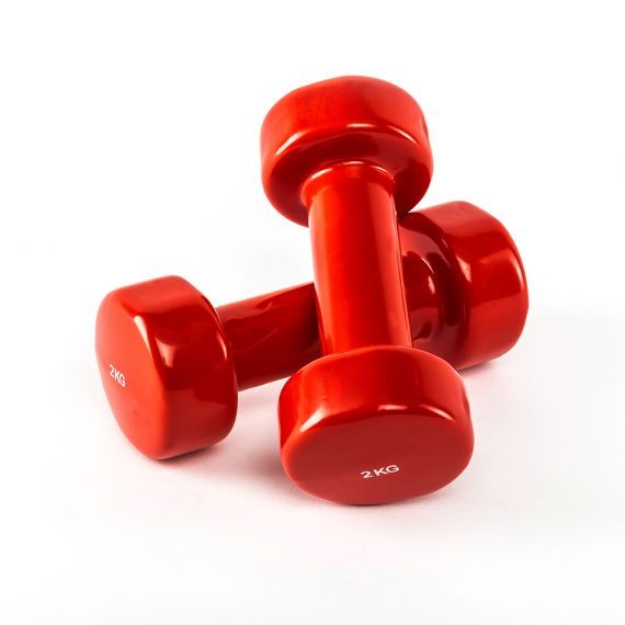 Vinyl dumbbells from 0.5 kg to 7 kg