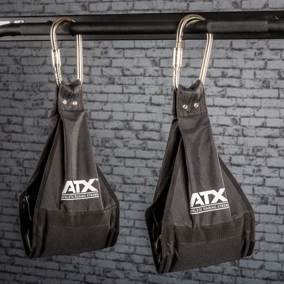 ATX® Abdominal-Hanging Straps / Bauchmuskelschlingen  inkl. 2 großer stabiler Sicherheits-Karabinerhaken